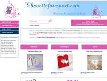 Tablet Screenshot of chouettefairepart.com